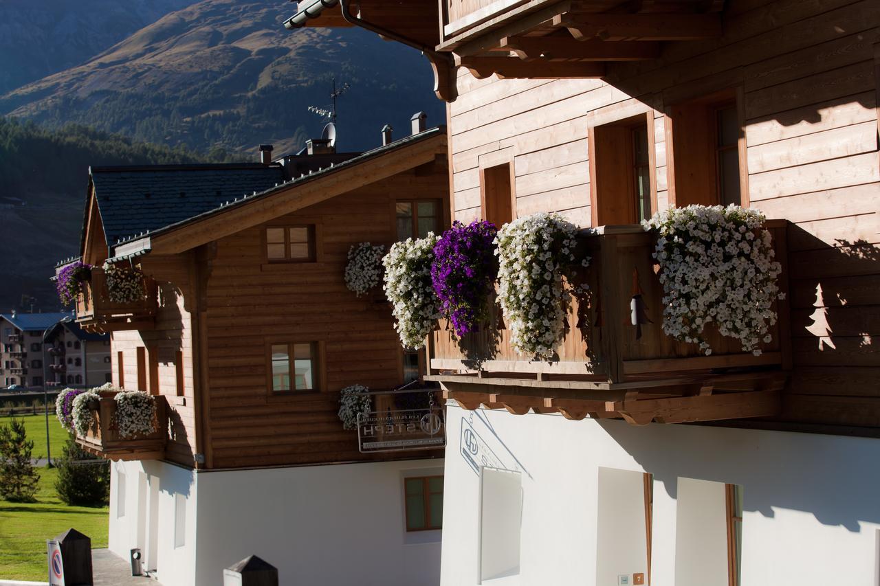 Les Fleurs Bleues Aparthotel Livigno Exterior foto